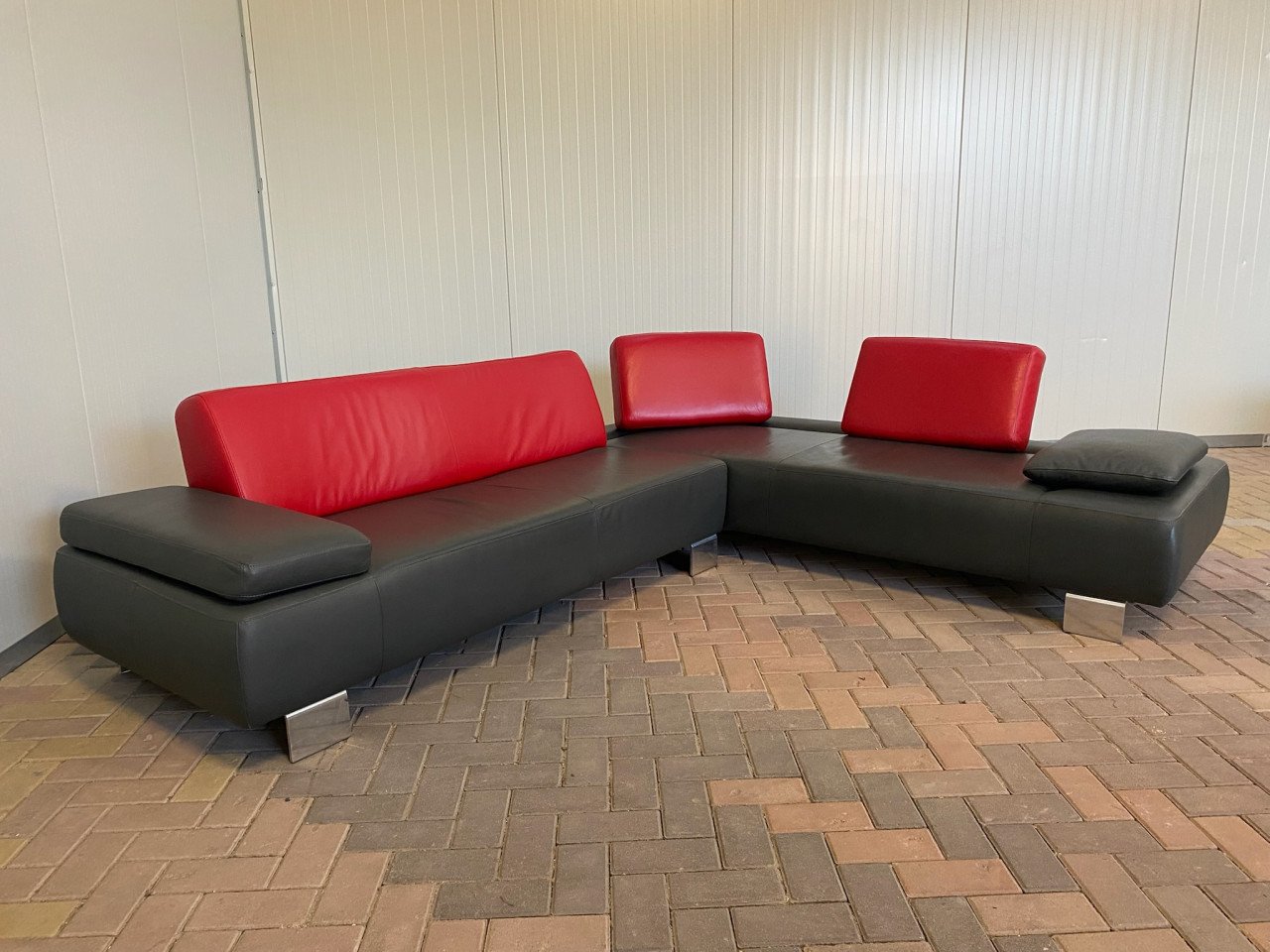 GRATIS LEVERING HEEL NL Design Montel Echt Leer Hoekbank