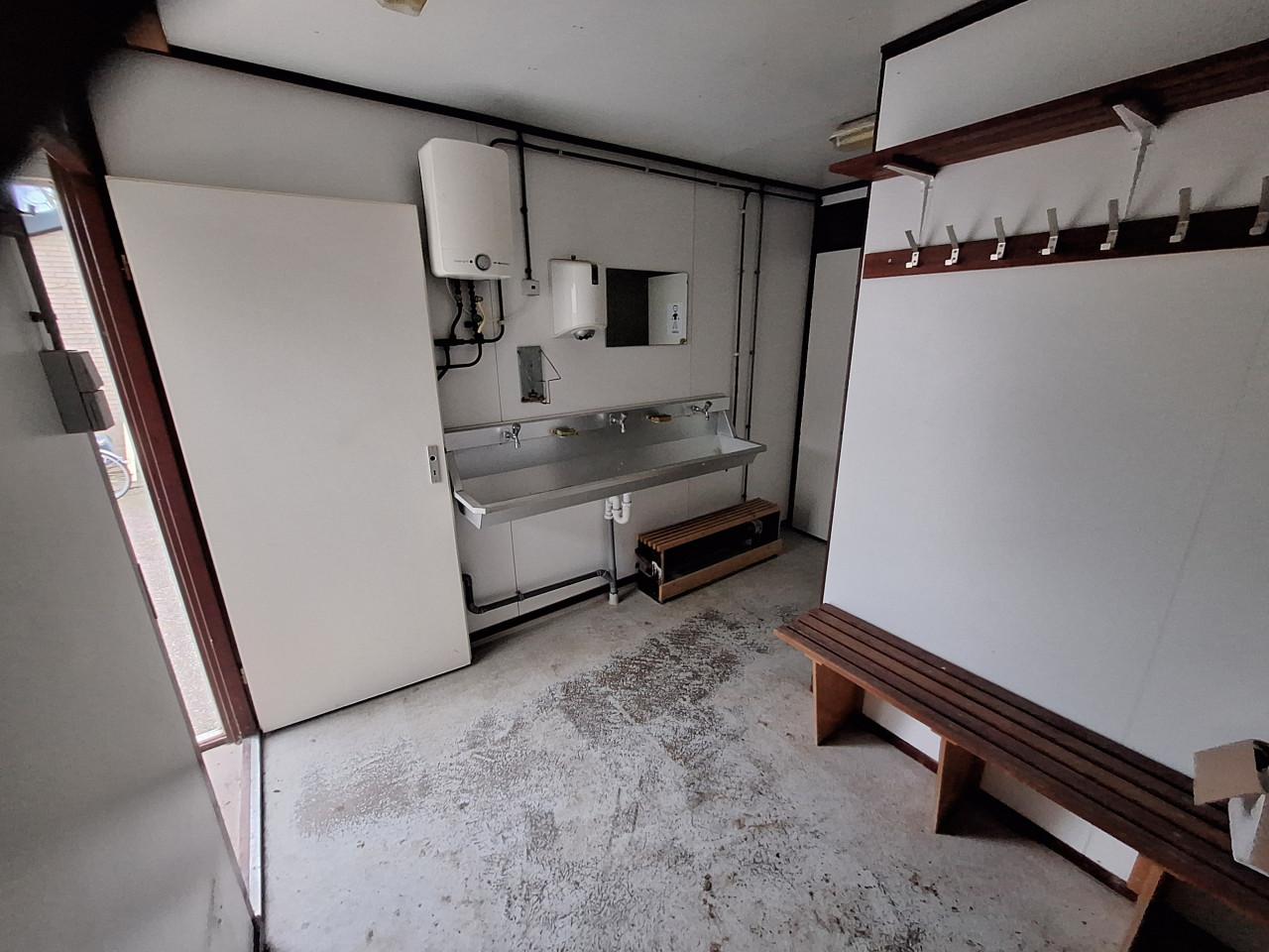 Sanitairunit, wc unit, toiletgebouw, keet, wcunit.