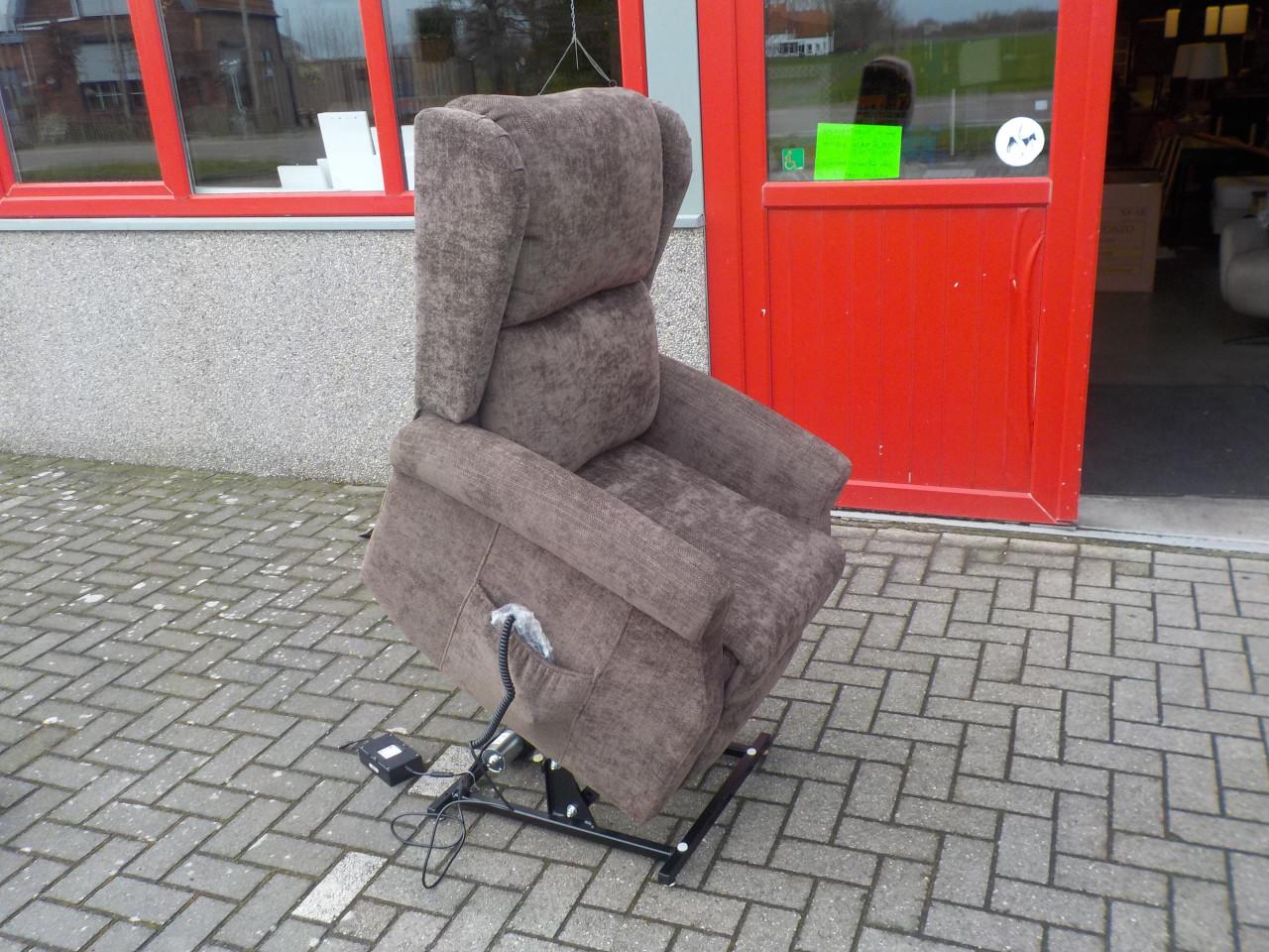 Nieuwe elektrische stoffen sta-op relax fauteuil met 2 motoren koopje