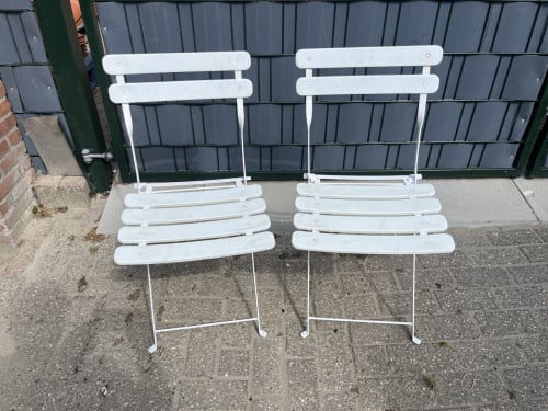 Bistrostoeltjes 2 stuks wit