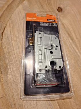 Nemef deurslot 1269/3, zwart gelakte voorplaat