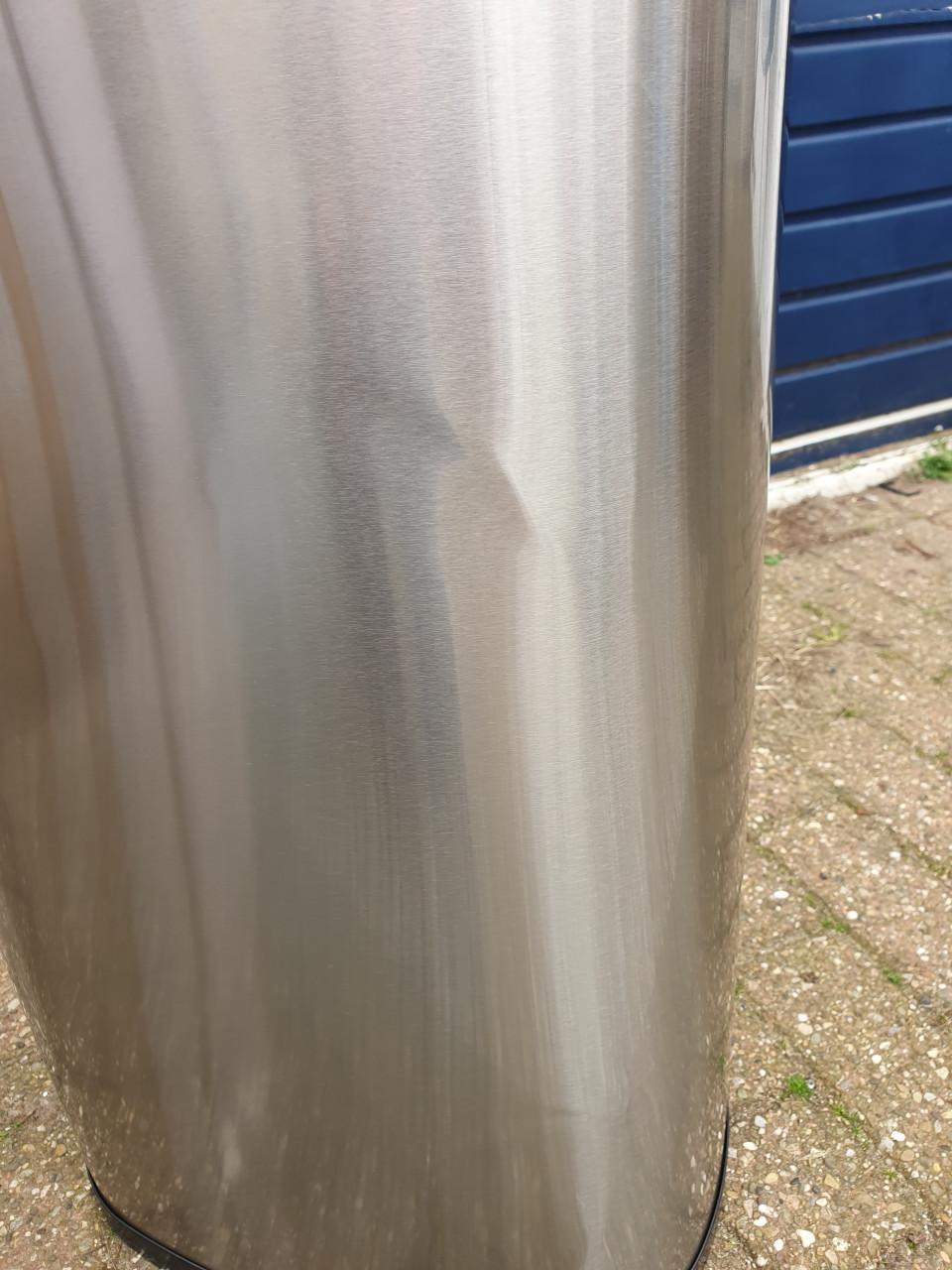 Bayt prullenbak met sensor – 60 L zilver | beschadigd