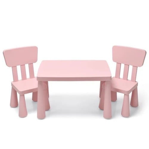 2 roze kinderstoelen ikea.