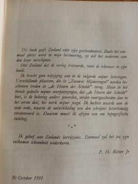 Sentimentele Aardrijkskunde 1951 uitgave, Zeeuwse mijmeringen