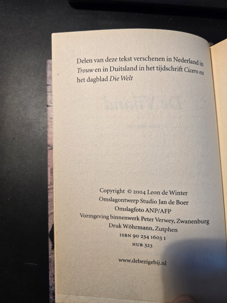 Boek De vijand ; Leon de Winter
