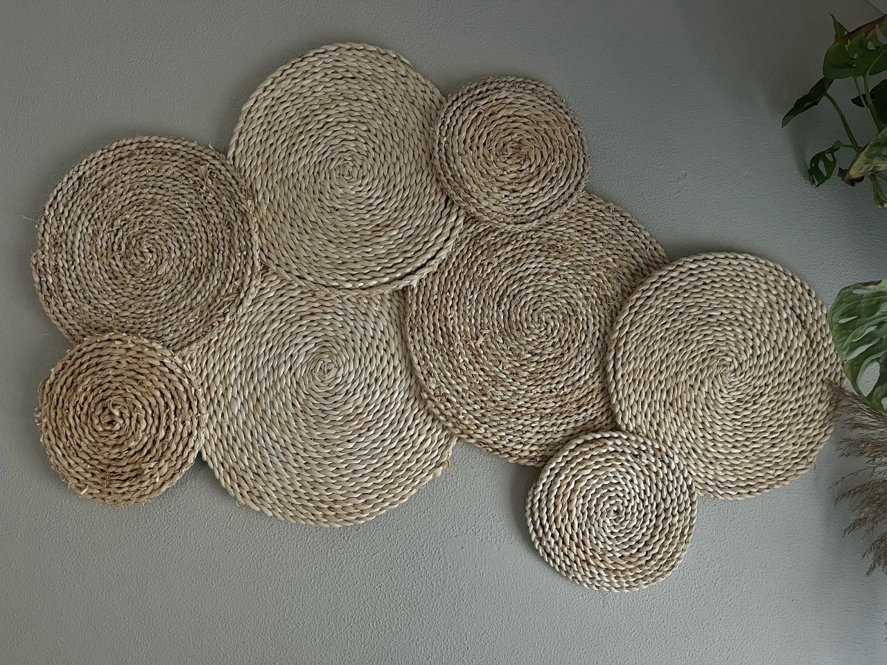 Rotan wanddecoratie