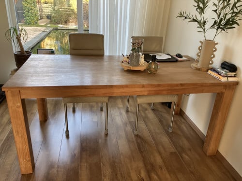 Teak houten eettafel