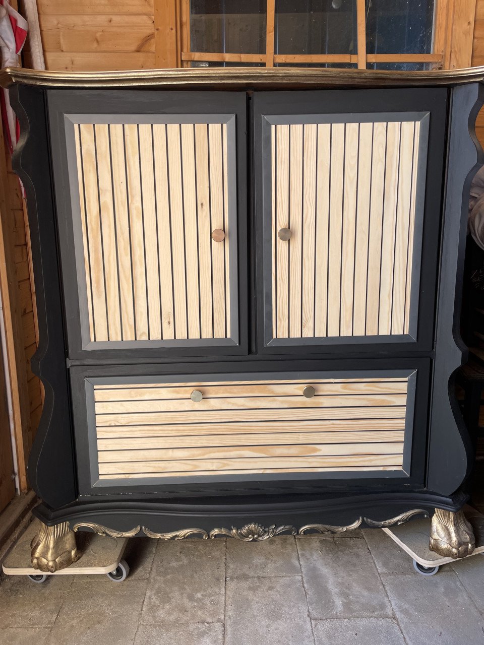Uniek gerestyled tv kast