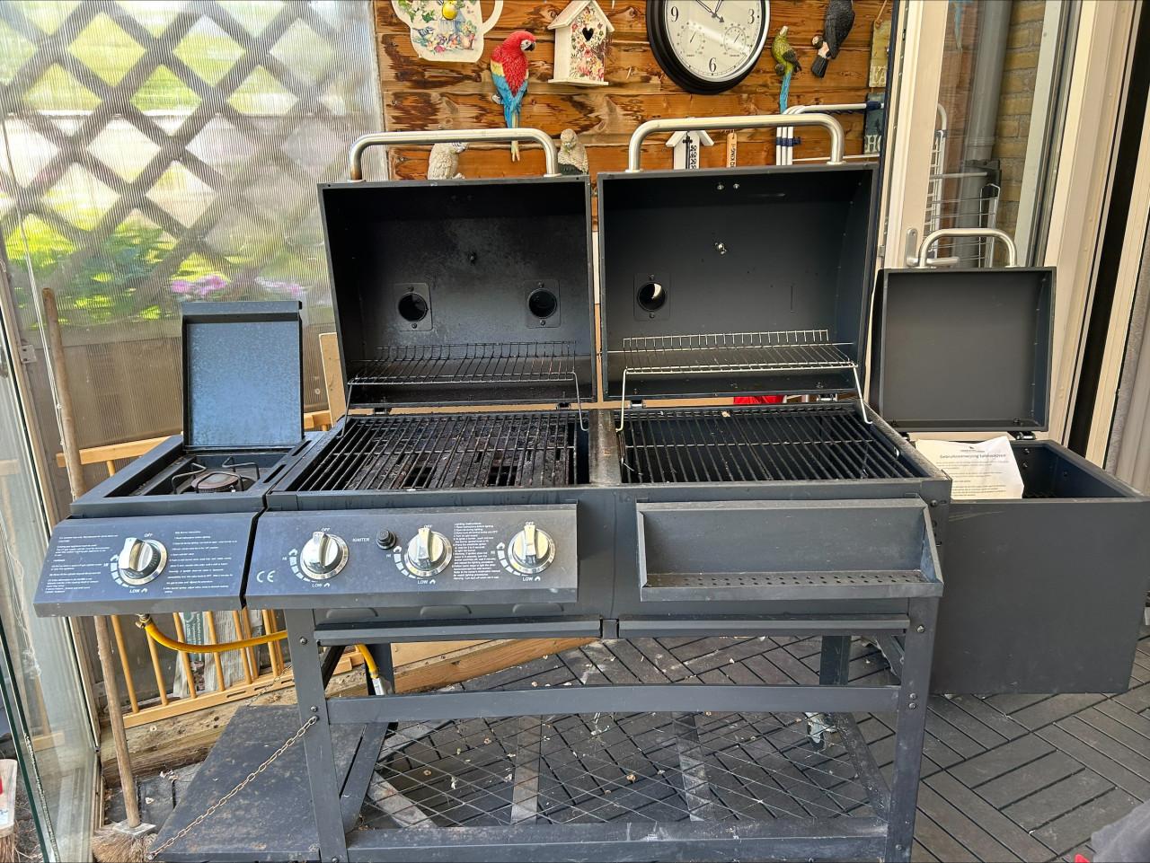 Gas/ houtskool bbq