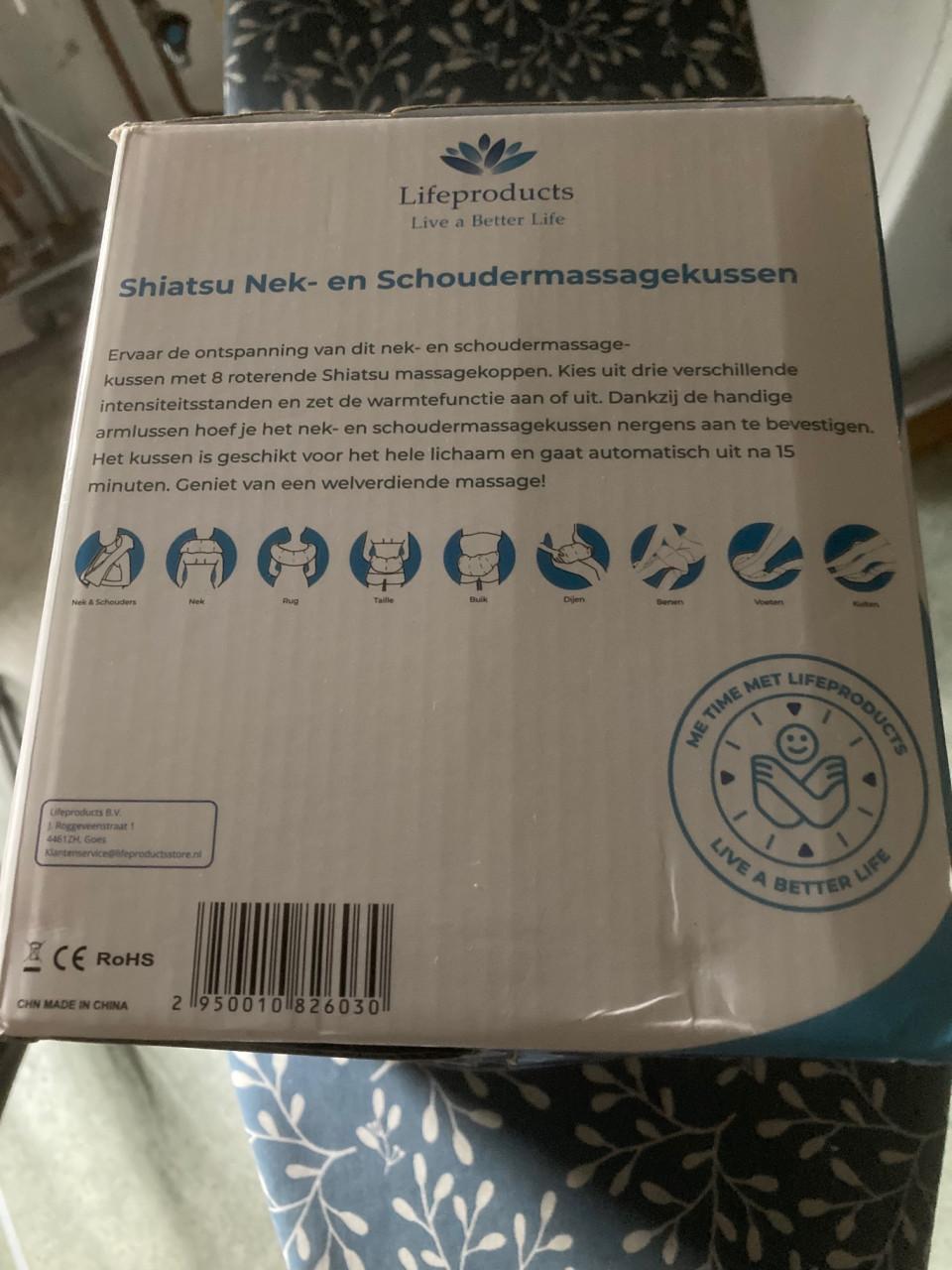 Elektrisch nekmassage-kussen