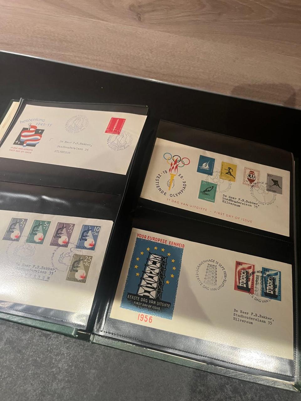 Album met FDC's Nederland waaronder oude enveloppen