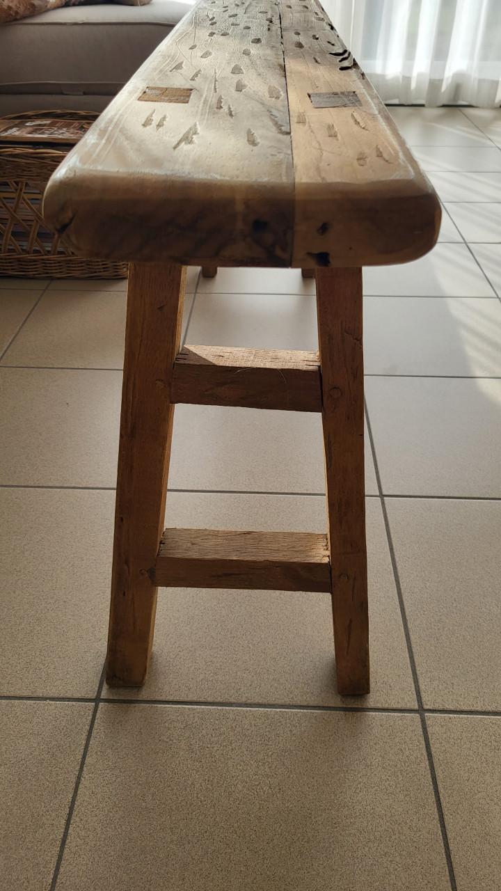 Houten bankje landelijk rustiek