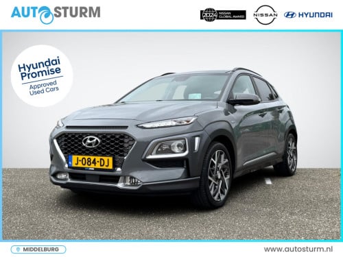Hyundai Kona 1.6 gdi hev premium | trekhaak | head up-display | leder | sto