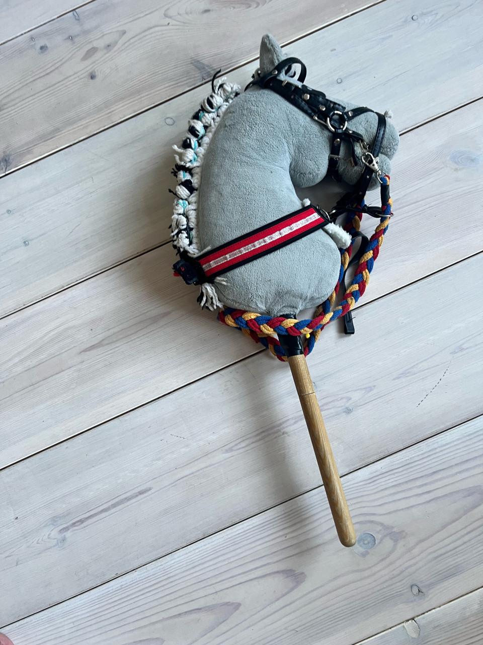Stokpaard met accessoires in goede staat