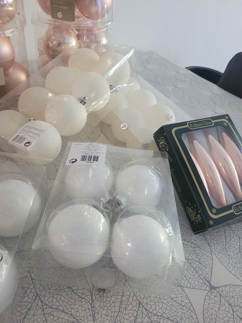 Kerstballen.