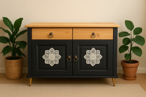 Prachtige opgeknapt Dressoir