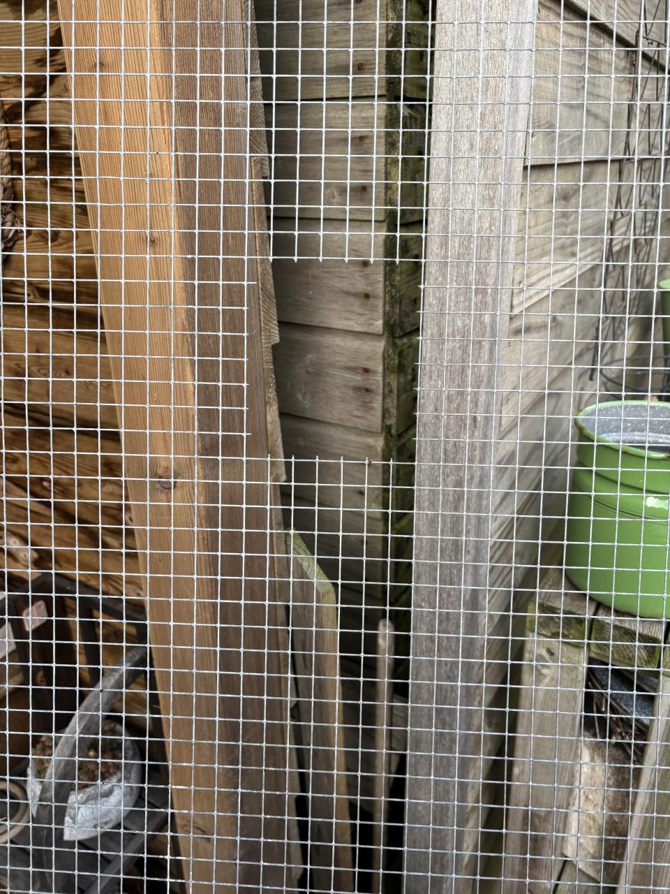 Voliere panelen aluminium met gaas  (gereserveerd)