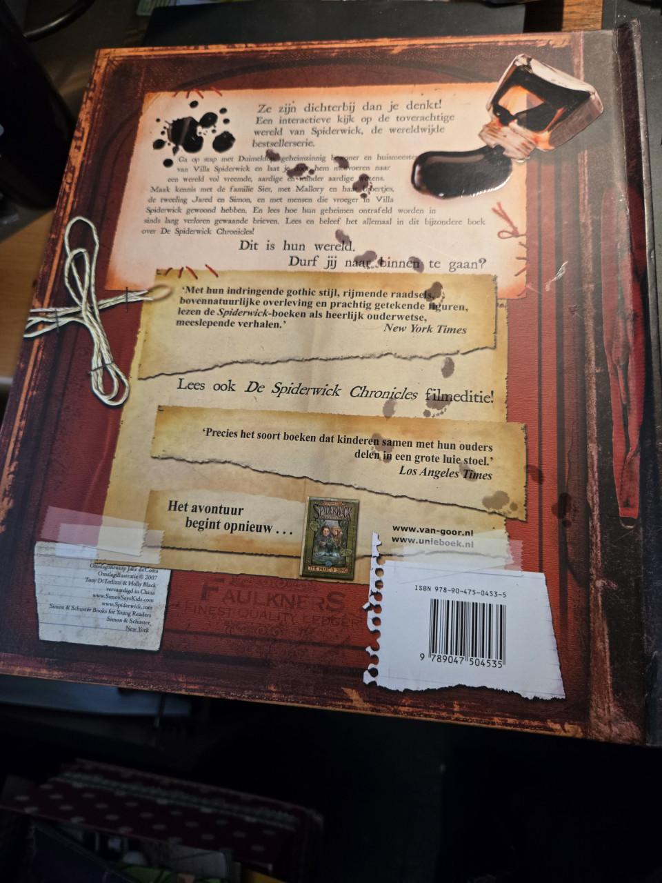 Prachtig boek: De Spiderwick chronicles