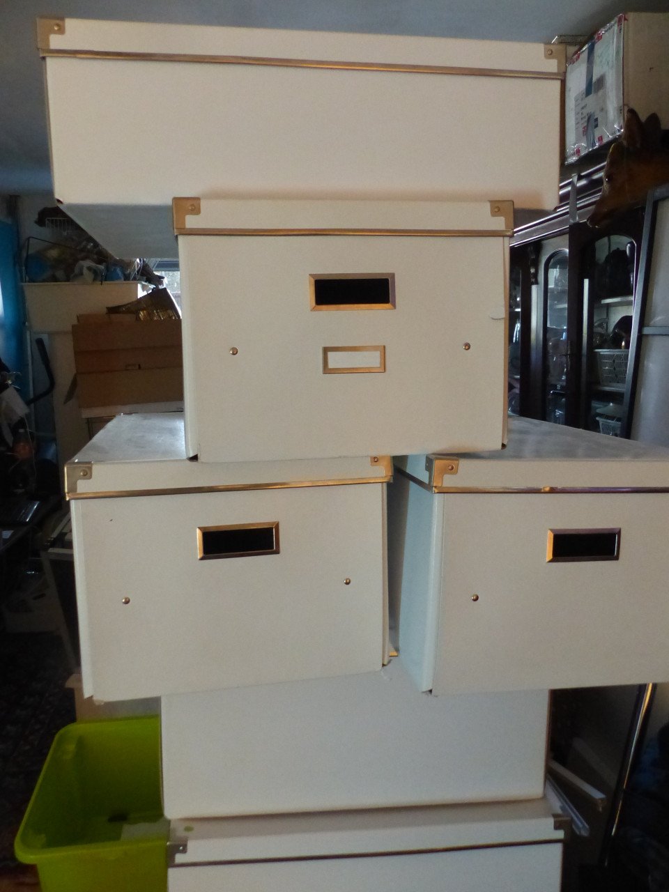 Opbergdozen opbergboxen 6 dozen Ikea karton prima staat wit type Kassett