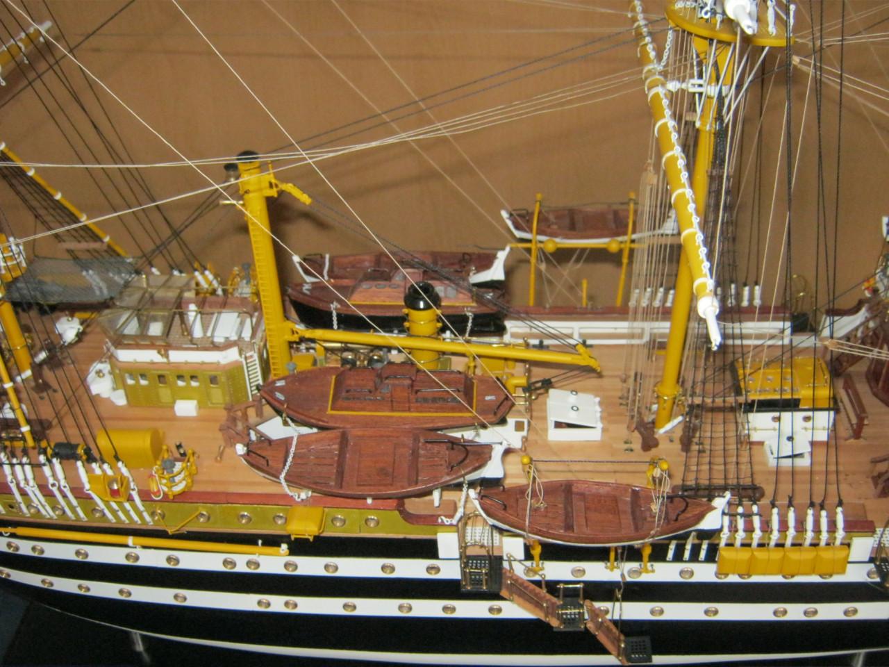 Scheepsmodel. AMERICO VESPUCCI.