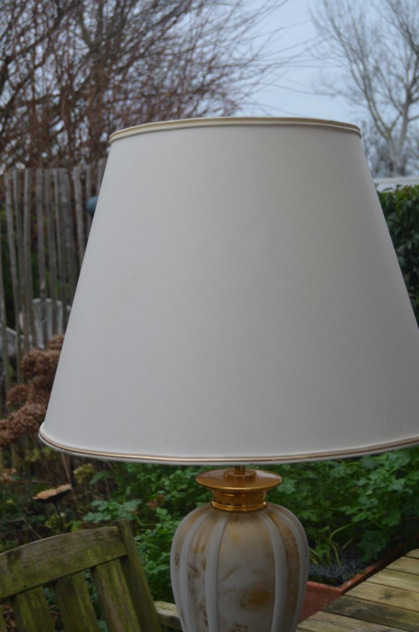 Mooie grote schemerlamp in prima staat!