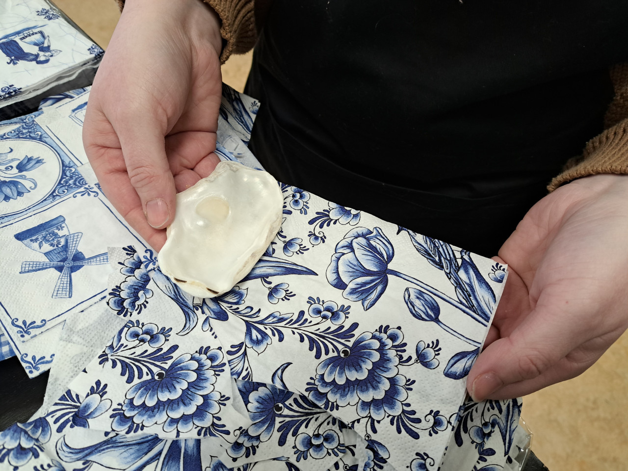 Workshop Decoupage op Oesterschelpen Vrijdag 18 juli 19.00 uur Noordgouwe