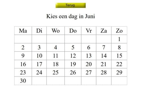 Afspraken kalender op uw website