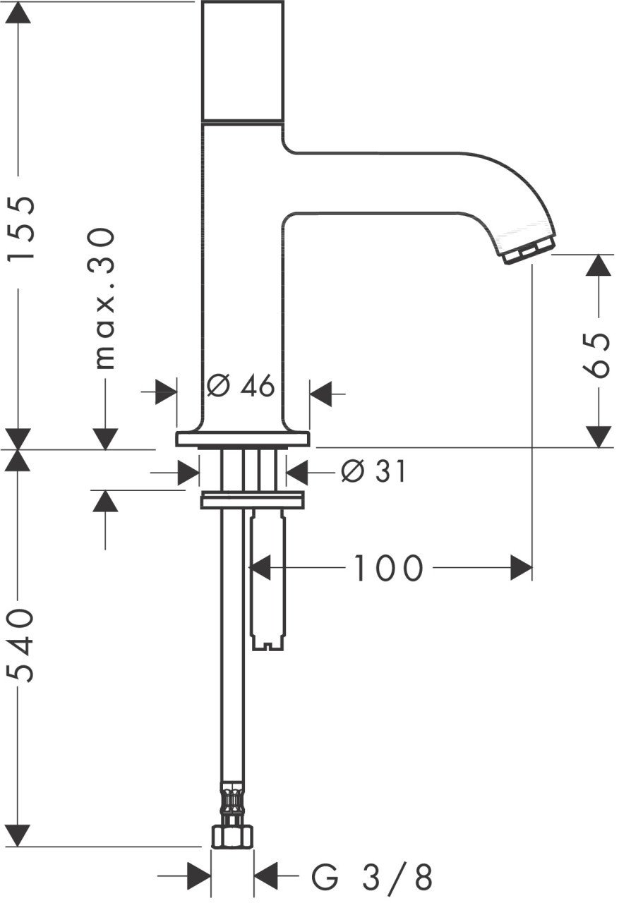 Fontijnkraan Hansgrohe