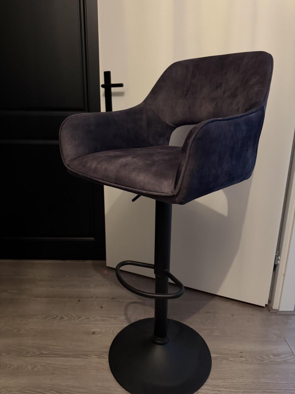 6x Barstoel Antraciet