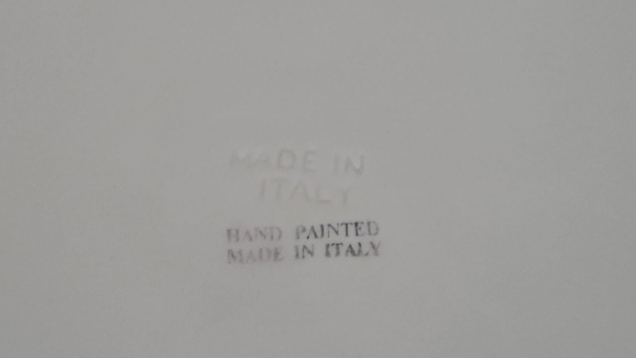 Vierkante schaal Italiaans aardewerk 27,5 cm