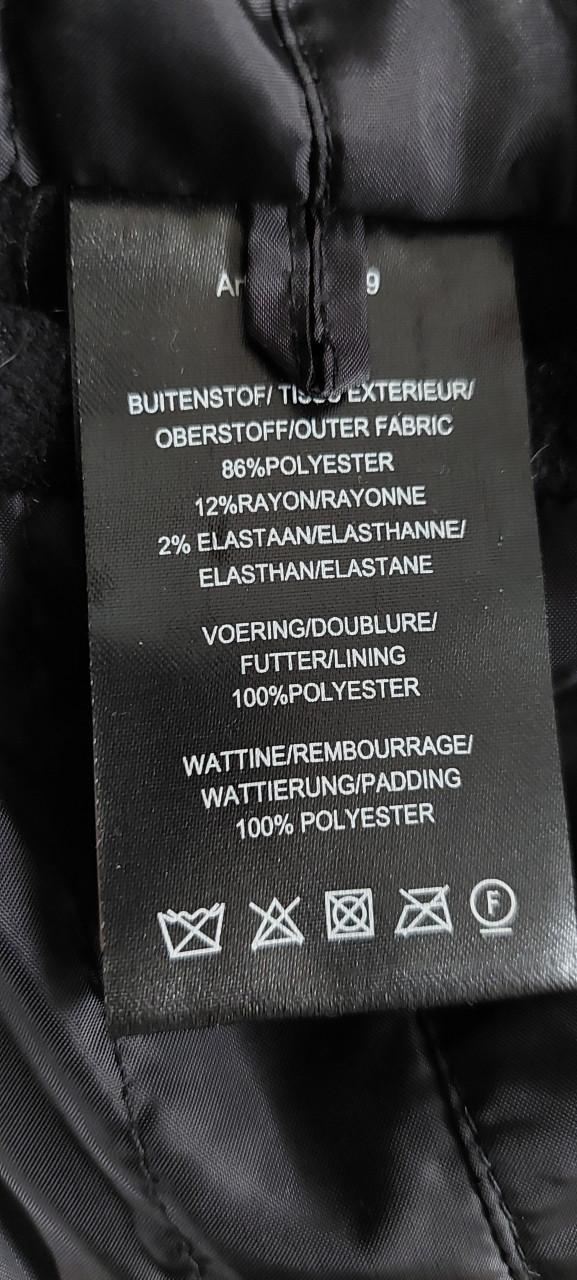 Zwarte wollige Damesjas mt M/L Jolironde by Jbc