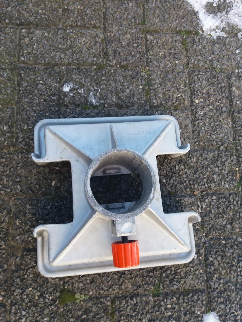 Aluminium paal (180cm) met aluminum voet