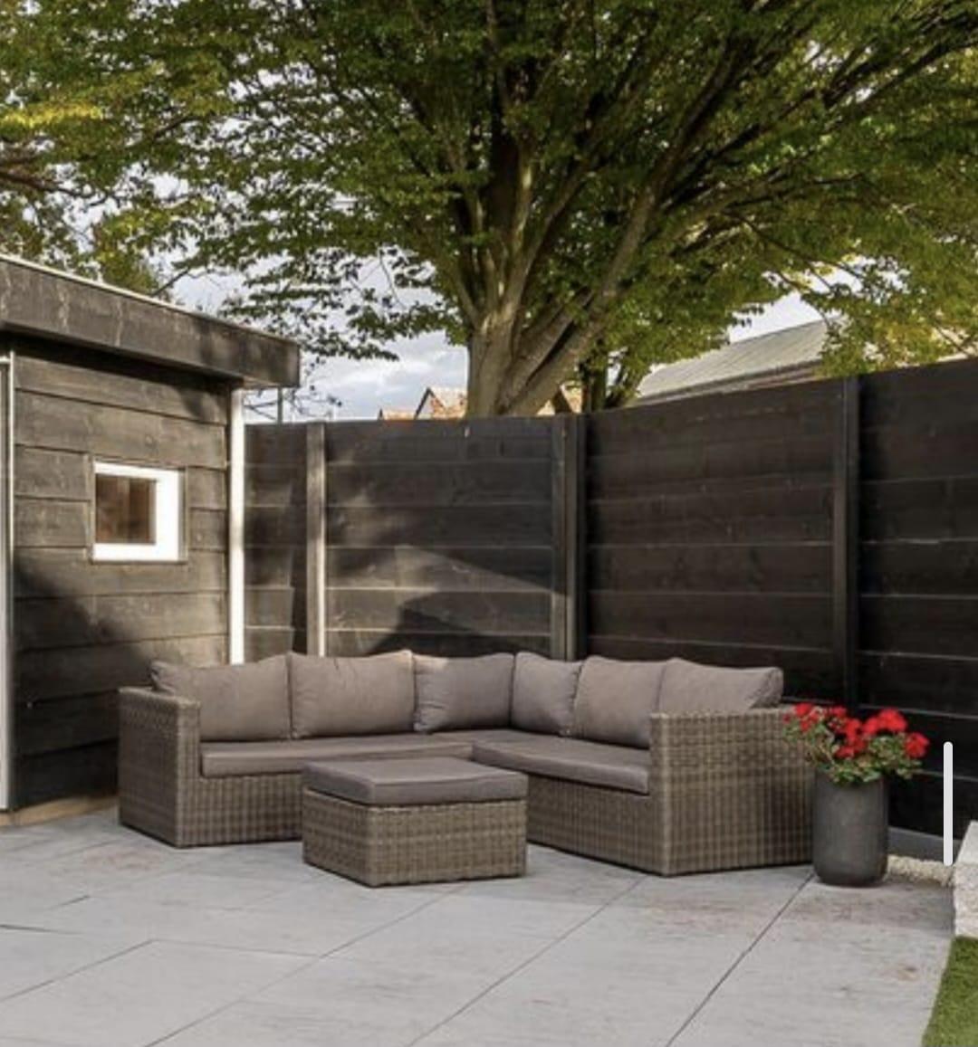 Wicker hoek loungeset