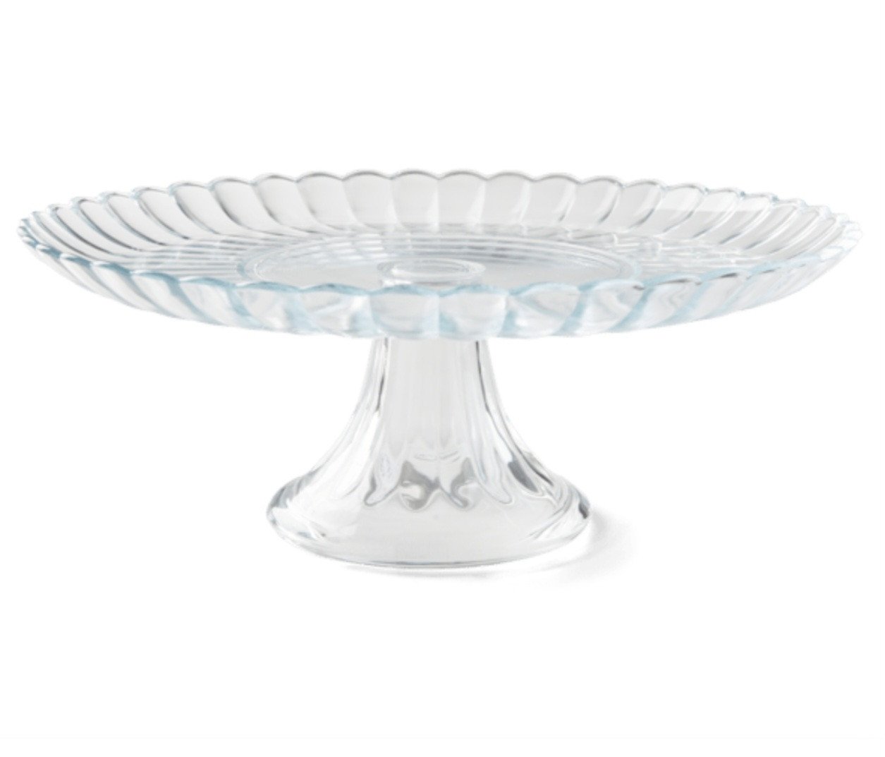 Taartplateau gebaksschaal glas