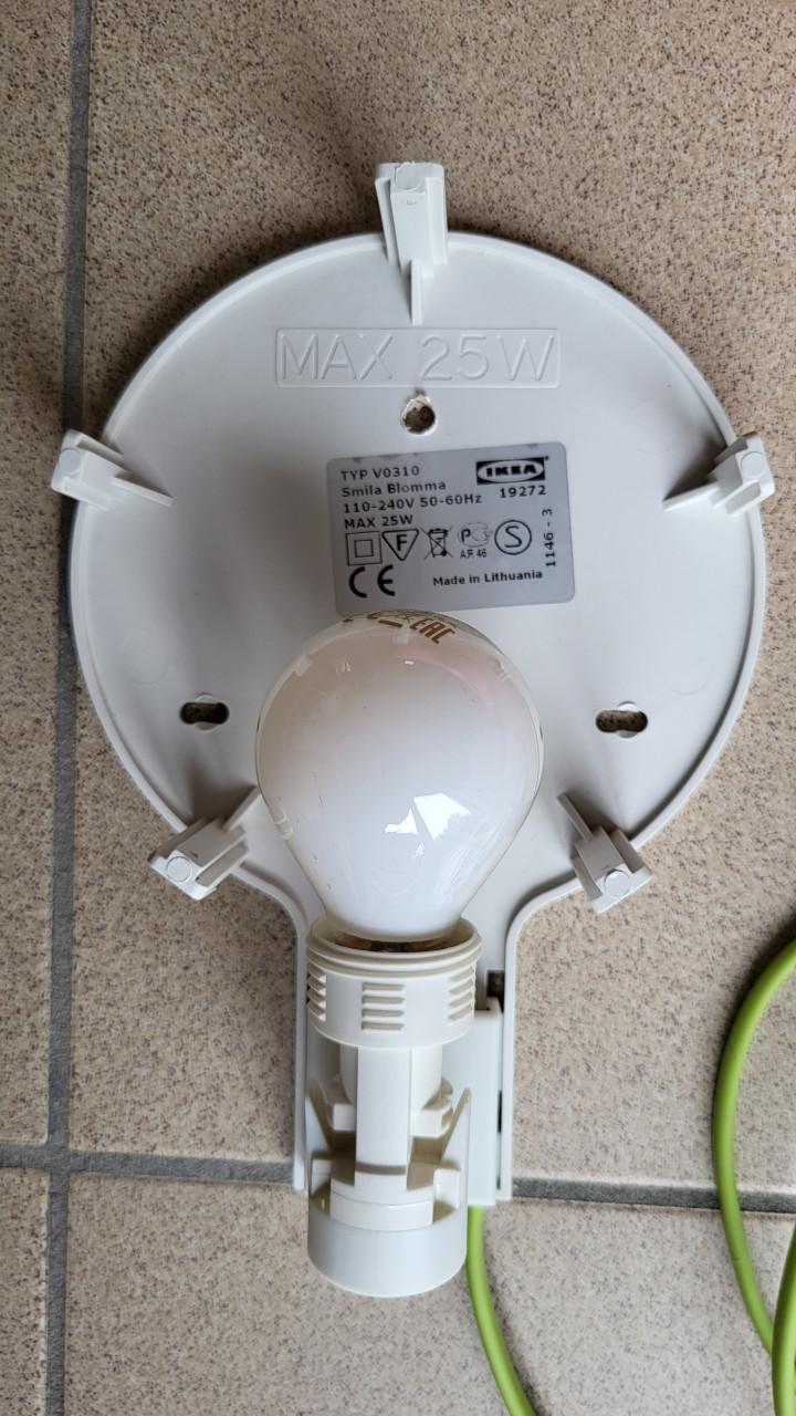 Vintage IKEA wandlamp BLOMMA