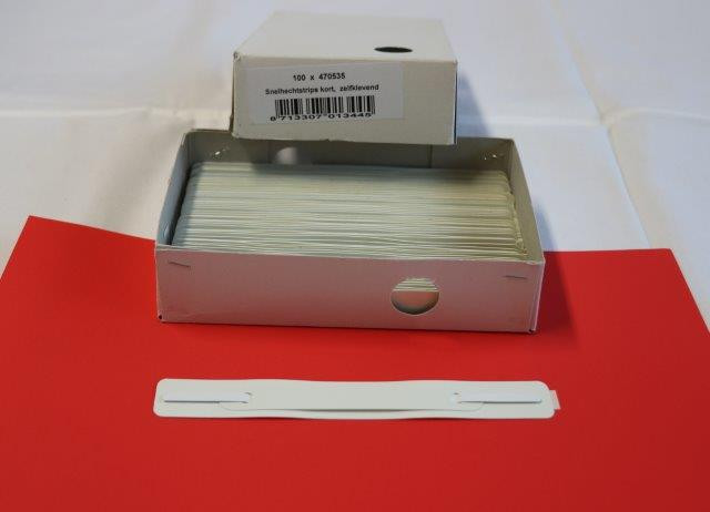 Snelhechtstrips €.0,15 Kort, zelfklevend 20 x 150 mm o.a. voor in hangmappe