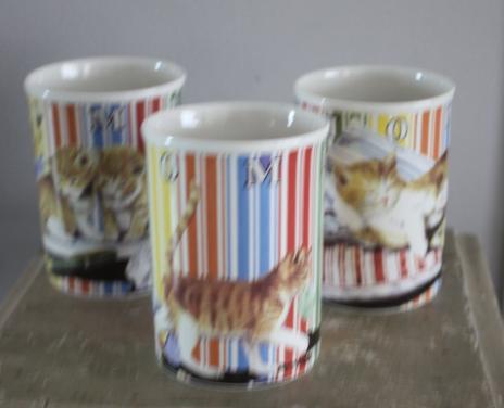 Set van 3 poezen mokken