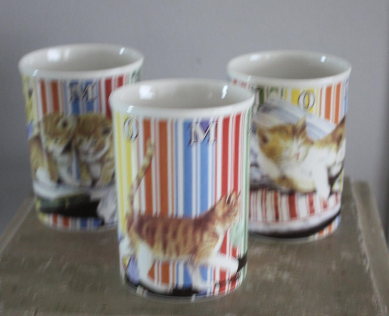 Set van 3 poezen mokken