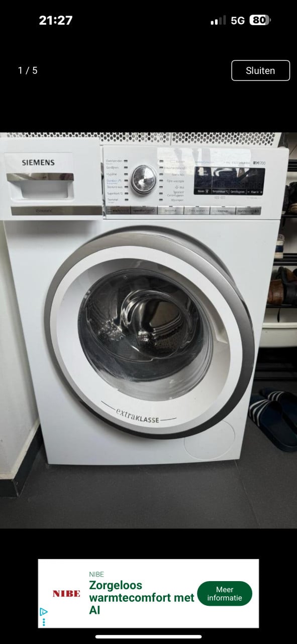Siemens iq 700  extraklasse wasmachine