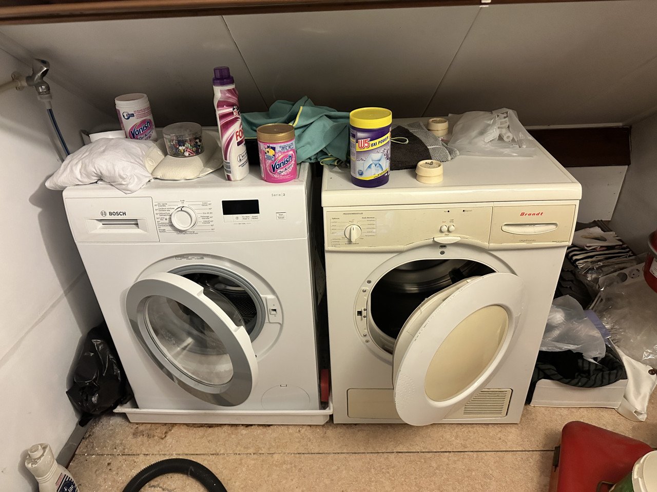 Wasmachine en droger, zelf weghalen