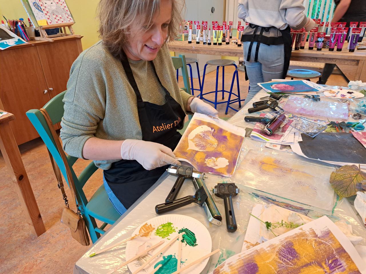 Workshop Botanisch printen op de gelplaat