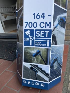 Wasborstel met telescoopsteel