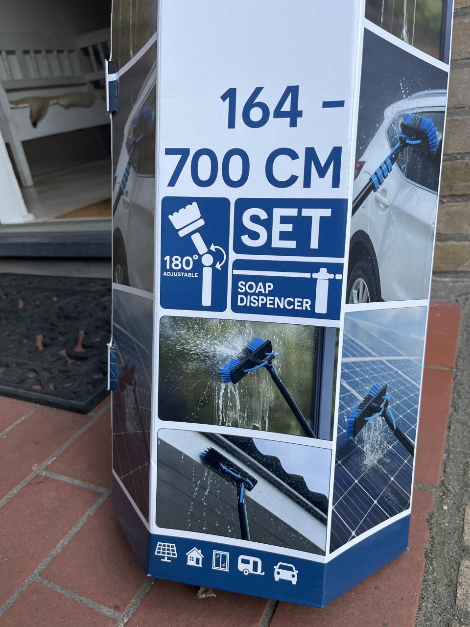 Wasborstel met telescoopsteel