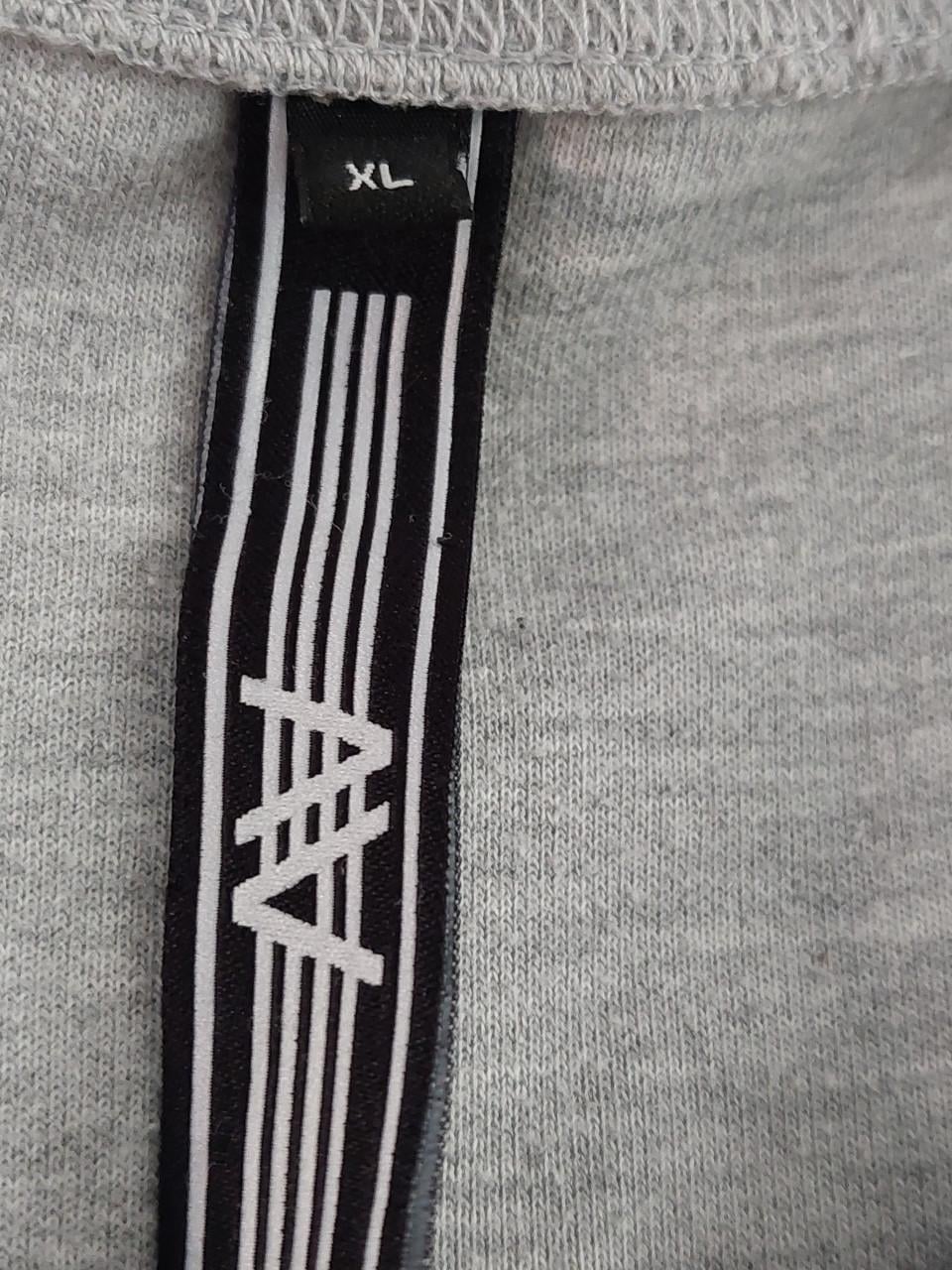 Grijze hoody sweaterjurk mt xl
