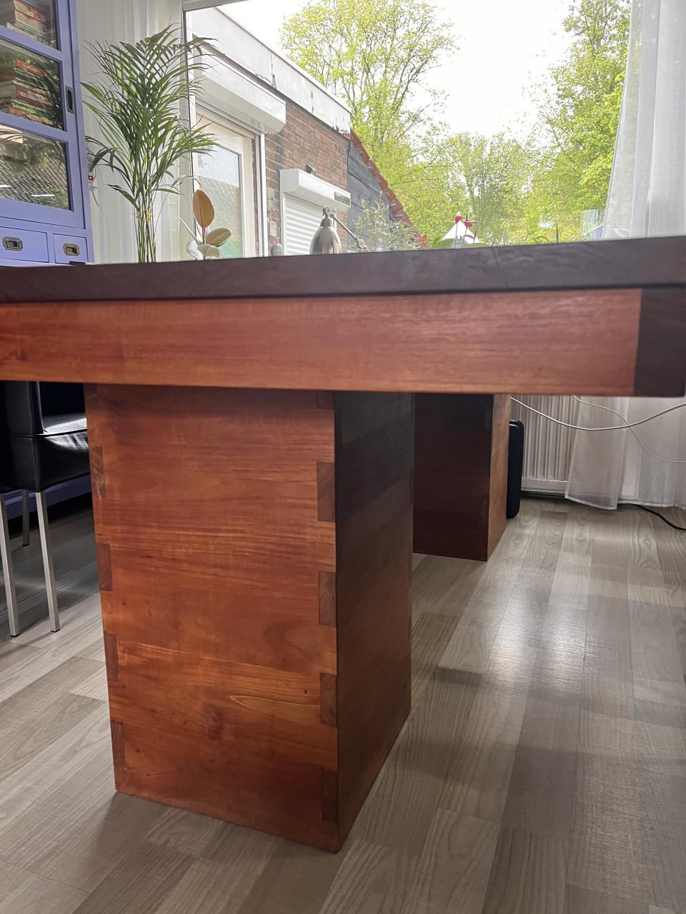 Massief houten eettafel teak