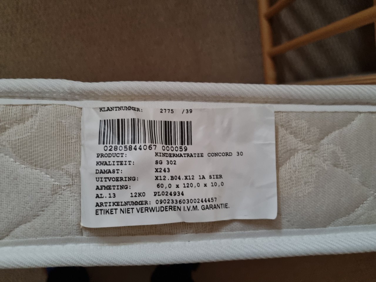 Matras kinderledikant