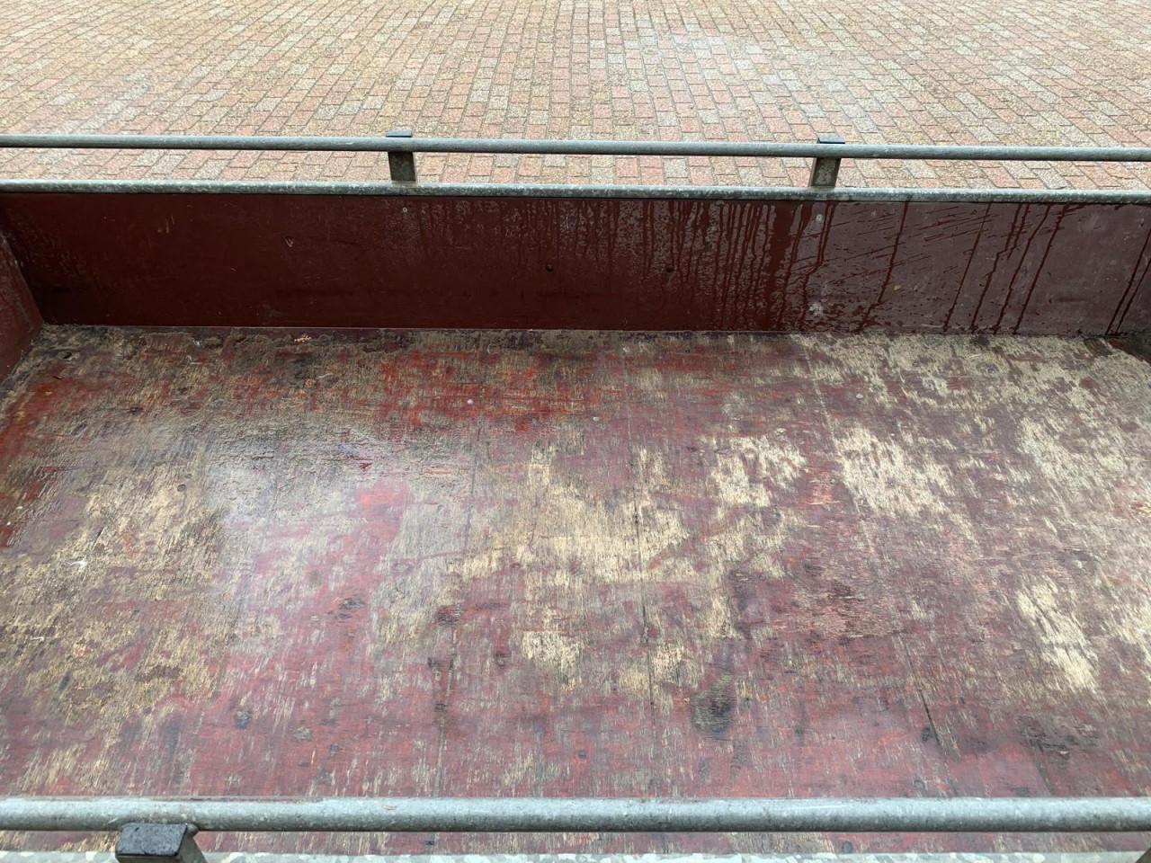 Hapert enkelas bakwagen ongeremd 251x130cm 750kg met onderhoudsbeurt