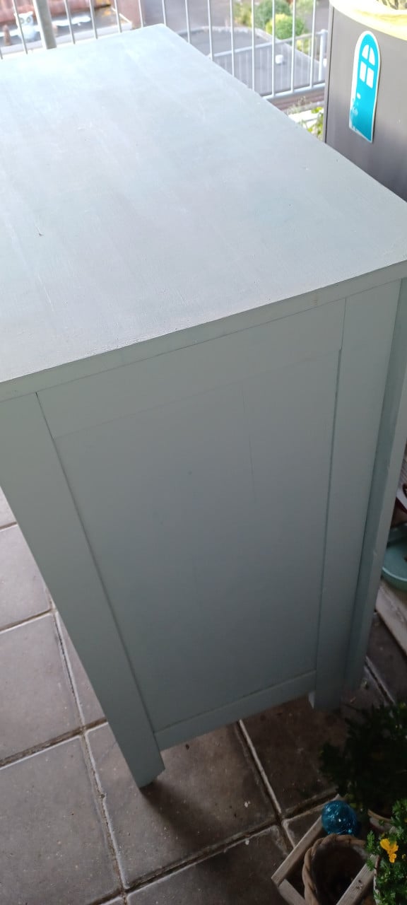 GratisMooie commode/ladenkast kleuroud blauw