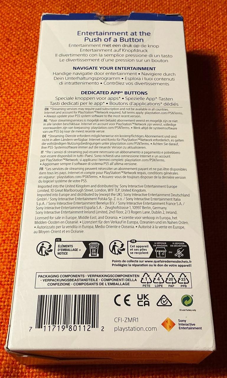 Sony playstation 5 mediaremote/ afstandbediening