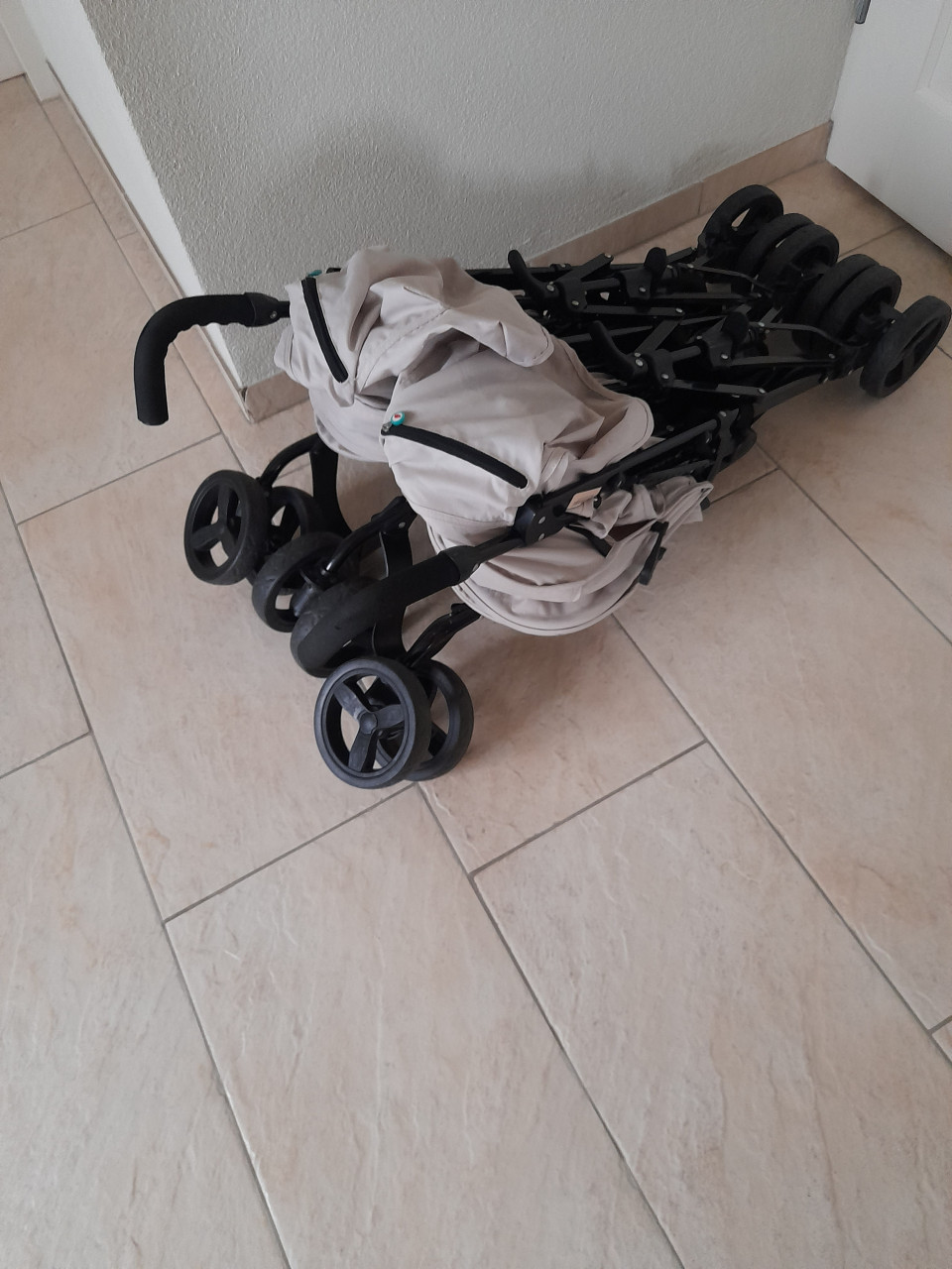 Premaman buggy Twin / tweelingbuggy  grijs ( in goede nette schone staat)